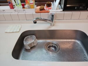 新潟キッチン取付け隊　ワンホールシングル水栓の取替　施工後